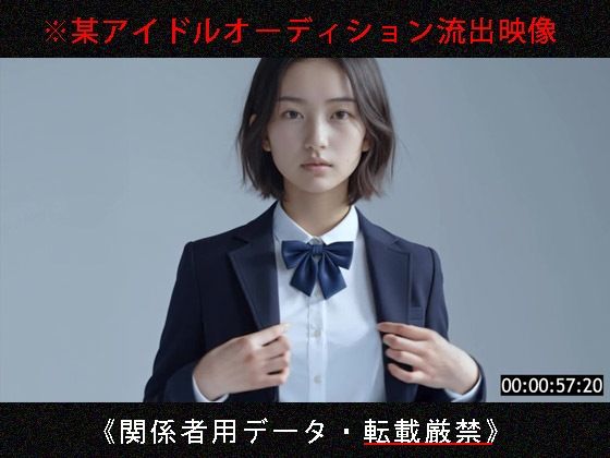 【Blue Frames】某アイドルオーディション流出映像【No.1009】｜制服