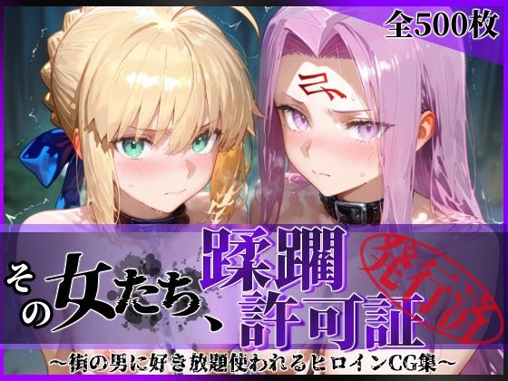 【陥落工房】その女たち、蹂躙許可証発行済み -街の男たちに好き放題使われるヒロインCG集- セ●バー＆ラ●ダー編｜拘束