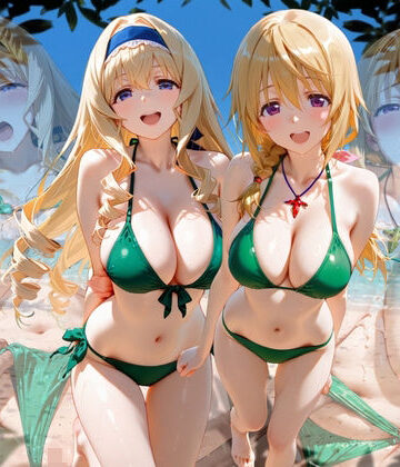 【ちこりこ】ビーチで出会った美女をナンパしてメス堕ちさせた話 I○｜変身ヒロイン
